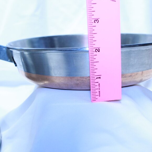 Revere Ware 1801 Copper Bottom 8 Inch Frypan With Lid - Riverside, CAL - Picture 14 of 15